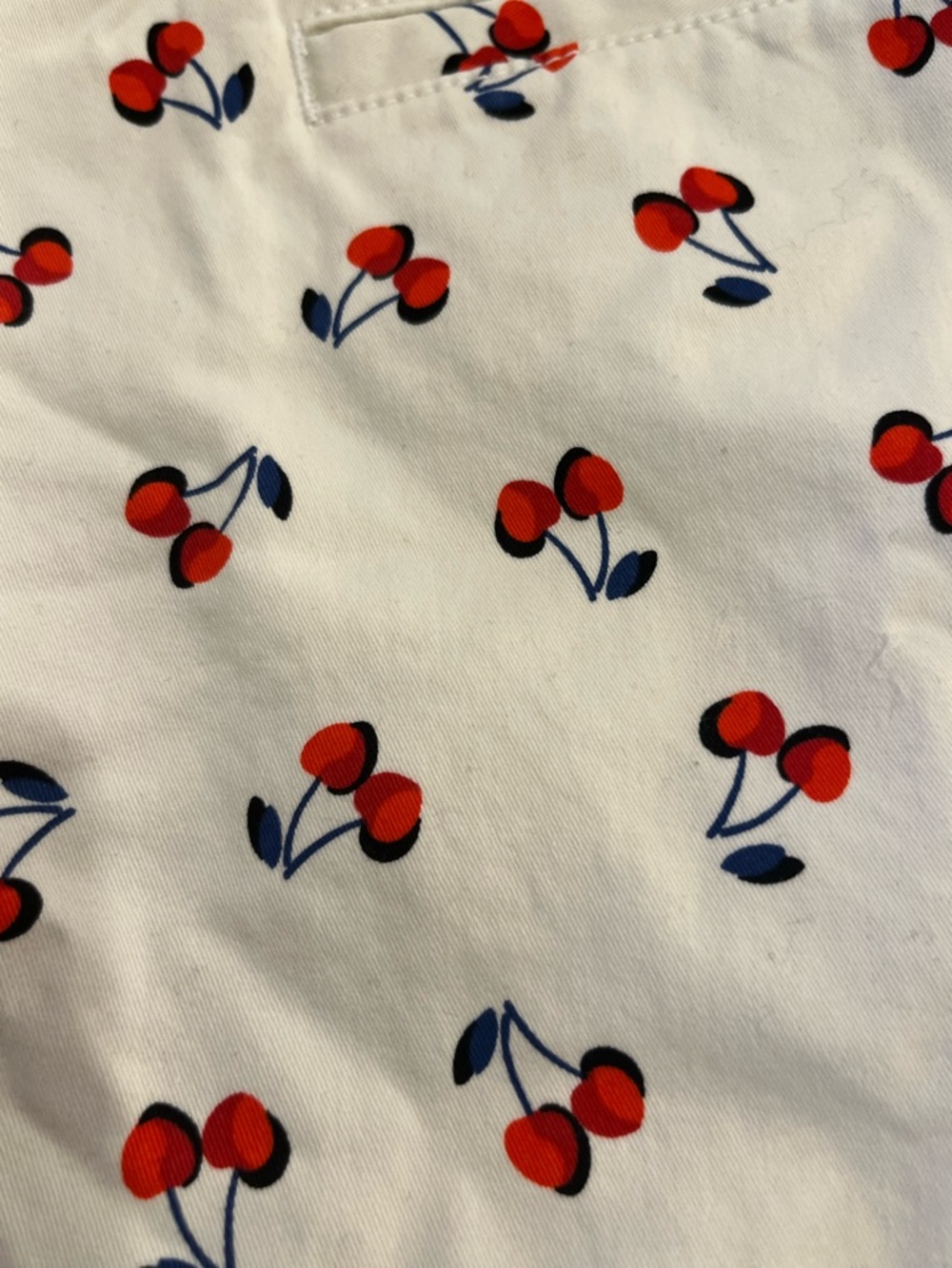 Kate Spade New York Cherry Print Shorts Size 14 High Waist Summer Designer Chic - Picture 7 of 9